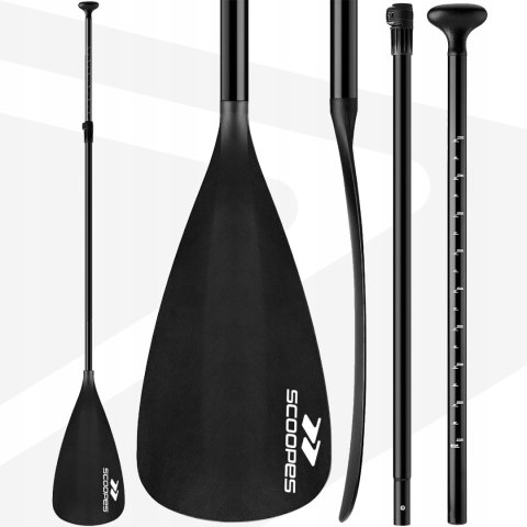 Wiosło 2W1 Do Sup/Kajak Składane Lekkie Regulowane Aluminiowe 165-225 Cm