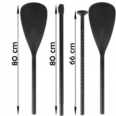 Wiosło Składane 4-Częściowe 2W1 Do Sup I Kajaka, Lekkie Regulowane 170-220Cm