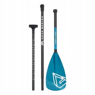 Wiosło Sup 3-Częściowe Carbon Guide 180-220Cm Lekkie Czarno-Niebieskie