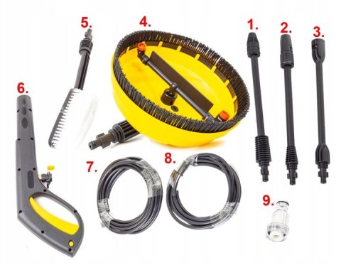Wysokociśnieniowa Myjka Riwall Repw150 350 Bar 2000W Z Dyszą Turbo 13M