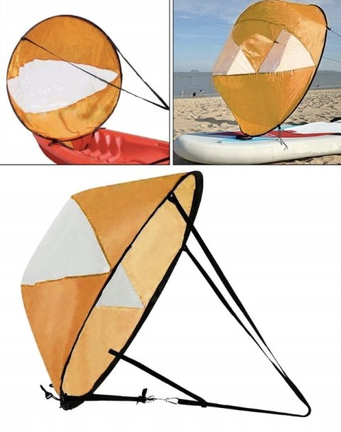 Żag.Iel Do Kajaka, Sup I Paddleboard 108 Cm Łatwy Składany Z Torbą