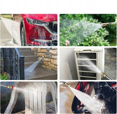 Bezprzewodowa Myjka Wysokociśnieniowa 88V 1500W Z 2 Aku 10000Mah 3 Tryby