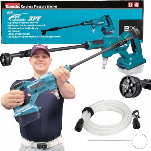 Makita Myjka Ciśnieniowa 18V 24 Bar 2 Tryby, Samozasysanie, Akumulatorowa