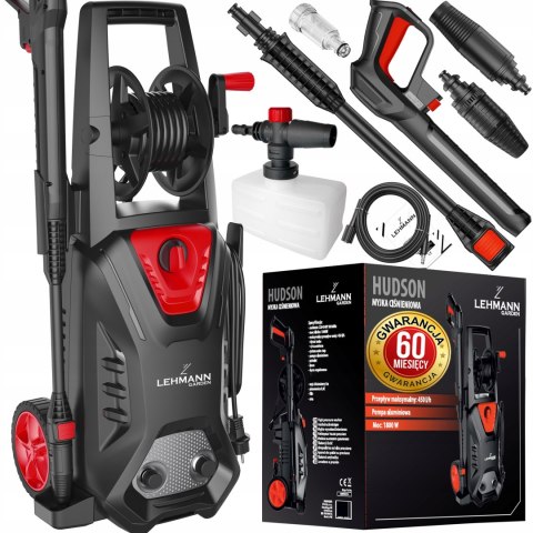 Myjka Ciśnieniowa 260Bar 1800W - Aluminiwa Pompa, Auto-Stop, Zwijacz Węża