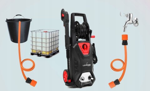 Myjka Ciśnieniowa 260Bar 1800W - Aluminiwa Pompa, Auto-Stop, Zwijacz Węża