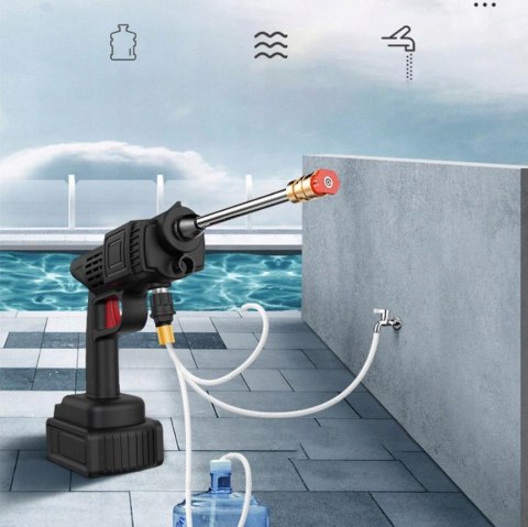 Myjka Ciśnieniowa Akumulatorowa 1500W 10000Mah 2 Baterie Do Domowego Użytku