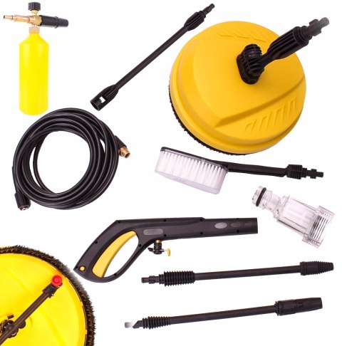 Myjka Ciśnieniowa Riwall 350 Bar 2000W 13M Ls3 Pianownica + Turbo Lance