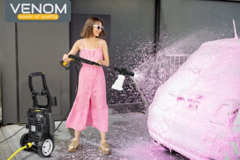 Myjka Ciśnieniowa Venom 1600W 130 Bar Z Aluminiową Pompą I Akcesoriami