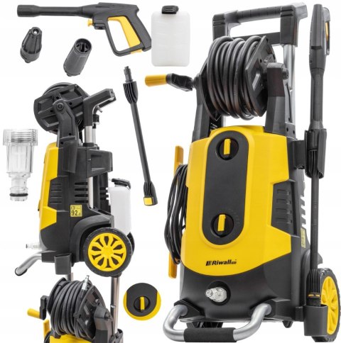 Myjka Ciśnieniowa 280Bar Riwall Rs280 Indukcyjny - Metal Pompa, 10M Wąż