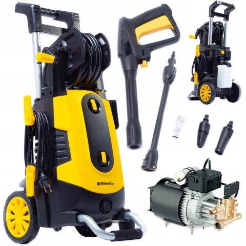 Myjka Ciśnieniowa Riwall Kox 280 - Silnik Indukcyjny,Metalowa Pompa 10M Wąż
