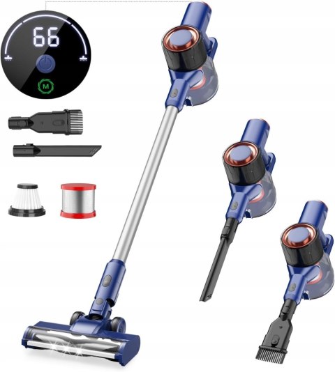 Odkurzacz Bezprzewodowy 3W1 200W 20Kpa Led 50 Min, Pionowy I Ręczny Turbo