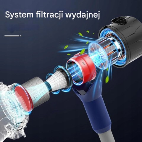 Odkurzacz Bezprzewodowy 3W1 200W 20Kpa Led 50 Min, Pionowy I Ręczny Turbo
