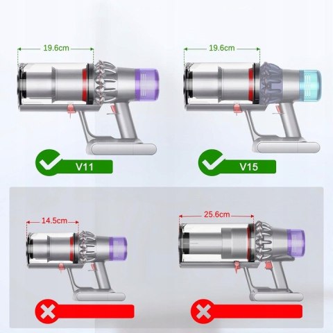 Pojemnik Na Kurz Dyson V11 V15 Sv14 Sv15 Sv22 - Łatwa Wymiana, Trwały Abs