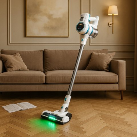 Odkurzacz 2W1 Bezprzewodowy, 114 Min Led, Automatyczny Czujnik, Filtr Hepa