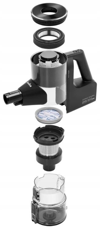 Odkurzacz Pionowy 2W1 Amica Vm X Pro Dark 420W Filtr Epa Power Pet Led Auto