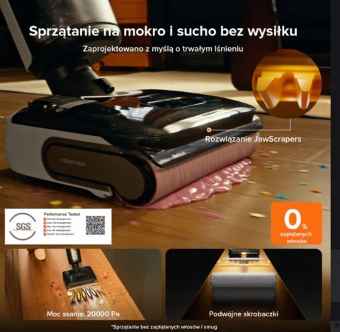 Odkurzacz Roborock F25 Ace Combo 5W1 Slidetech Ai Z Dozownikiem I Suszeniem