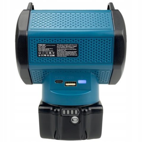 Głośnik Bluetooth 6D z Powerbankiem - On-the-Go Zasilanie Makita 18V