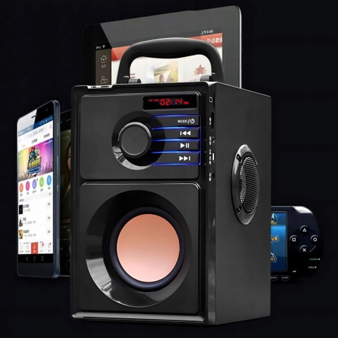 Głośnik Bluetooth Renew Force 15W - Mobilny Boombox z FM, AUX, USB