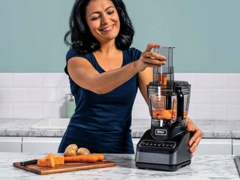 Robot Kuchenny Ninja Mikser 850W Czarnostalowy 2,1L Mieszanie Tarcie Turbo