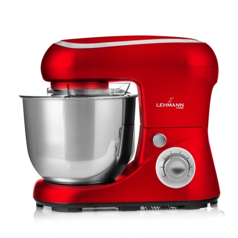Robot Kuchenny Planetarny Lehmann 2200W z Metalową Misą 5L i 3 Końcówkami