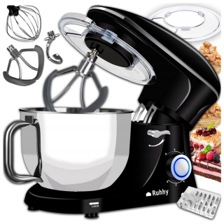 Robot Kuchenny Ruhhy 2200W Planetarny z Miską 6,2L i 3 Akcesoriami