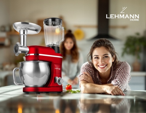 Robot kuchenny Lehmann Mastic 3000W, 6 biegów, 5L, zestaw XXL