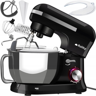Robot planetarny kuchenny 1700W, misa 4,5L, 8 biegów, akcesoria gratis