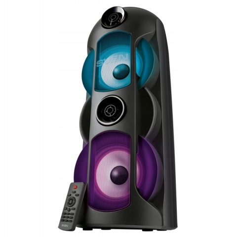 SVEN PS-720 Głośnik Bluetooth 80W z Karaoke i LED - Przenośny Audio System