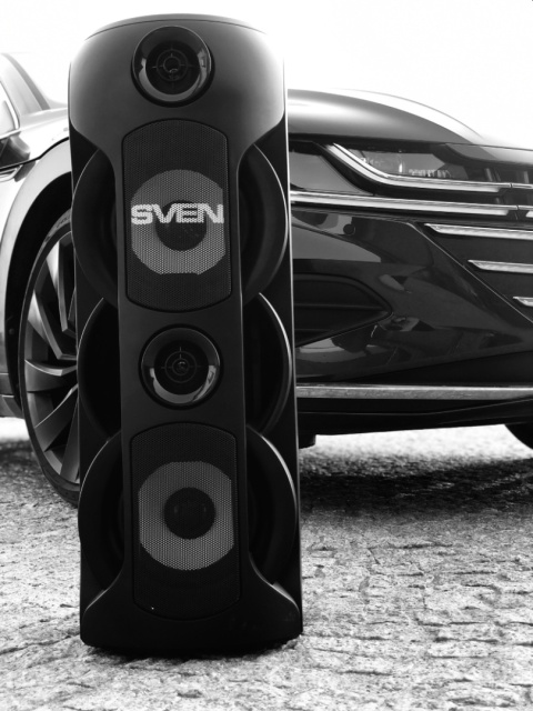 SVEN PS-720 Głośnik Bluetooth 80W z Karaoke i LED - Przenośny Audio System