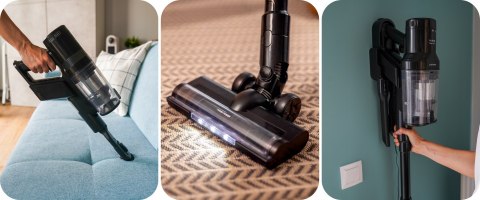 Odkurzacz Bezprzewodowy 2W1 160W 3 Poziomy Mocy, Filtr Hepa, Zginana Rura