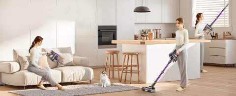 Odkurzacz Pionowy 4W1 Led 400W 30000Pa, 55 Min Bateria, Do Podłóg I Dywanów