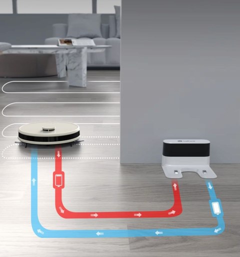Lefant M1 - Robot Odzkurzający 4000Pa, Li-Dar 360°, Mopowanie, No-Go Strefy