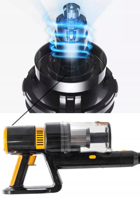 Odkurzacz Bezprzewodowy 2W1 Cyklonowy Led Auto 22Kpa 25,9V 0,8L 2,2Kg