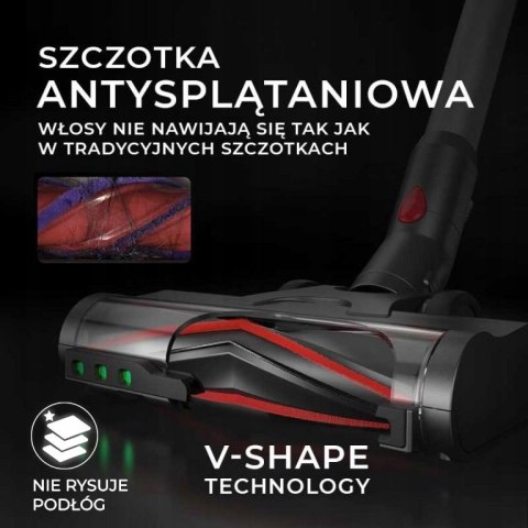 Odkurzacz Bezprzewodowy Pionowy Led Cyklonowy Air Essence Storm 230Aw 70Min