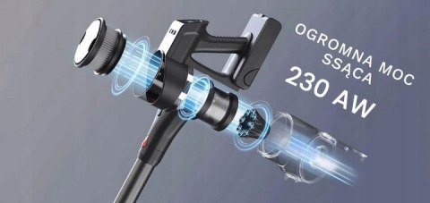 Odkurzacz Bezprzewodowy Pionowy Led Cyklonowy Air Essence Storm 230Aw 70Min