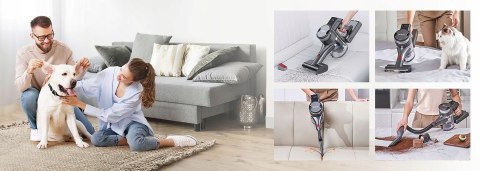 Odkurzacz Bezprzewodowy Pionowy Led Cyklonowy Air Essence Storm 230Aw 70Min