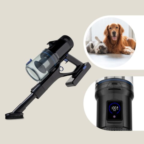 Odkurzacz Pionowy 3W1 400W 60Min 3 Tryby, Led Szczotka, Hepa Filtr, 0,7L