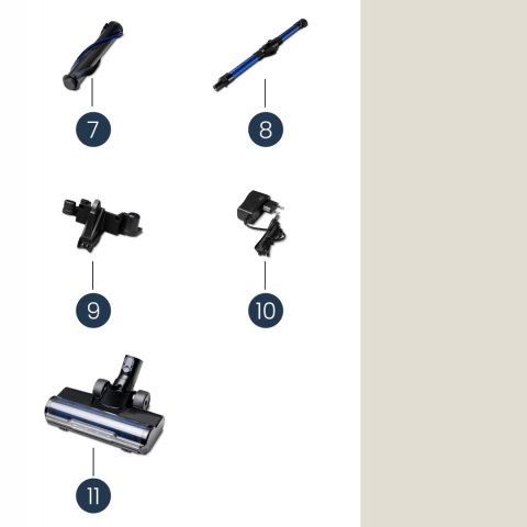 Odkurzacz Pionowy 3W1 400W 60Min 3 Tryby, Led Szczotka, Hepa Filtr, 0,7L