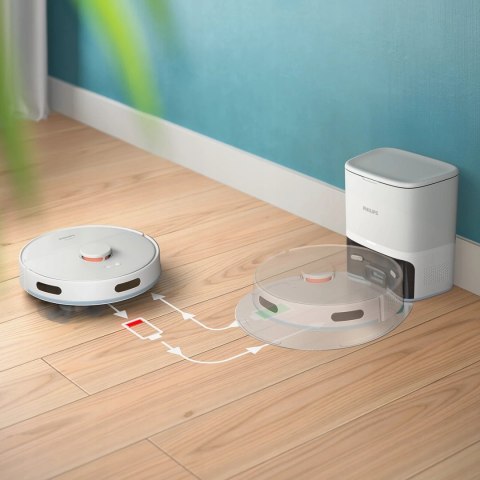 Robot 2W1 Odkurzacz I Mop, 130 Min, Automatyczna Stacja 3L 70 Dni