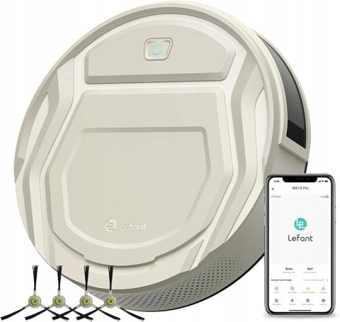 Robot Odkurzający Lefant M210 2200Pa Wi-Fi, 100 Min. Auto Ładowanie 500Ml