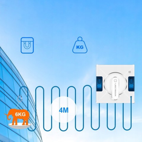 Myjka Do Okien Liectroux Yw509 3000Pa 72W Z Natryskiem I Liną 100Kgmpa