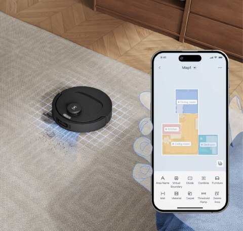 Odkurzacz I Mop Ecovacs T30s Pro 11000Pa, Truedge, Zero Tangle, 3D Nawigacja