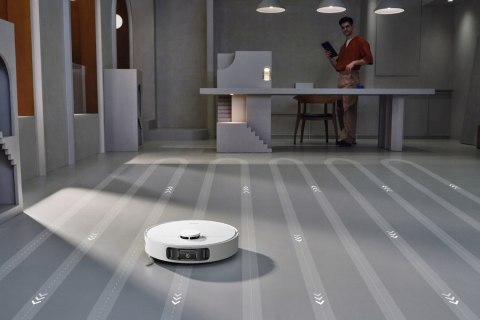 Robot Sprzątający Mova E40 Ultra 19000Pa, Maxireach Mop, 75 Dni Bezobsługi