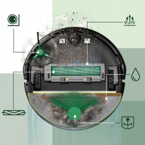 Robot Sprzątający 2W1 Z Dust Compactor, Lidar, 7000Pa - Odkurza I Mopuje