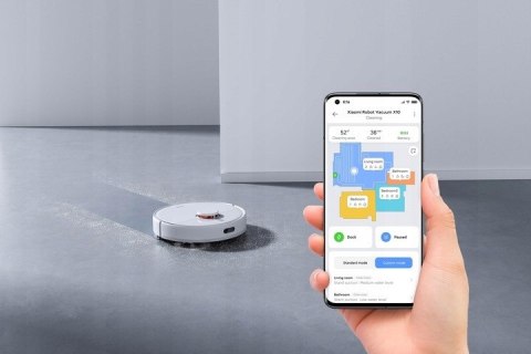 Xiaomi X10 Eu - Robot Sprzątający 4000Pa Lds, Mop, Autoopróżnianie, Wifi