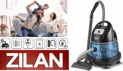 Odkurzacz Wodny 2000W 8L Bezworkowy 2W1 Z Turboszczotką - Dla Alergików