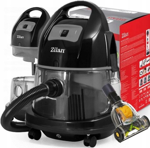 Odkurzacz Wodny 2000W 8L Bezworkowy 2W1 Z Turboszczotką - Dla Alergików