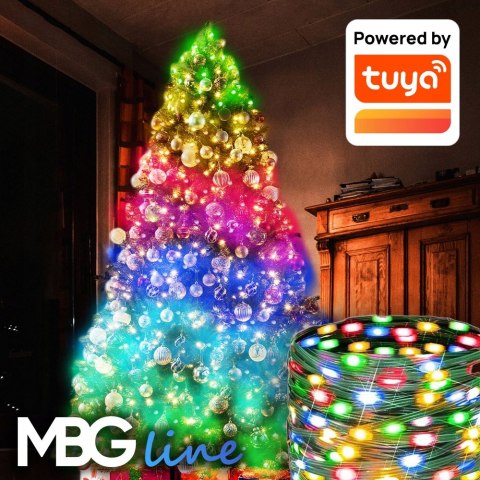 Inteligentne Lampki Choinkowe Led Wifi 20M Multikolor Tuya Smart 200Szt
