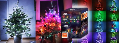 Inteligentne Lampki Choinkowe Led Wifi 20M Multikolor Tuya Smart 200Szt