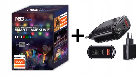 Inteligentne Lampki Choinkowe Led Wifi 20M Multikolor Tuya Smart 200Szt